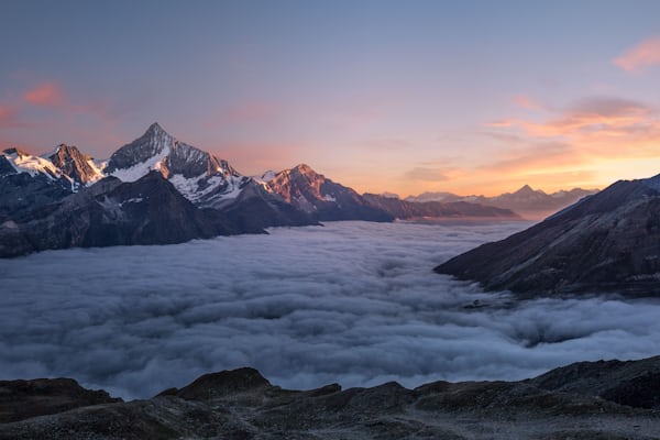 Mountains at sunrise
