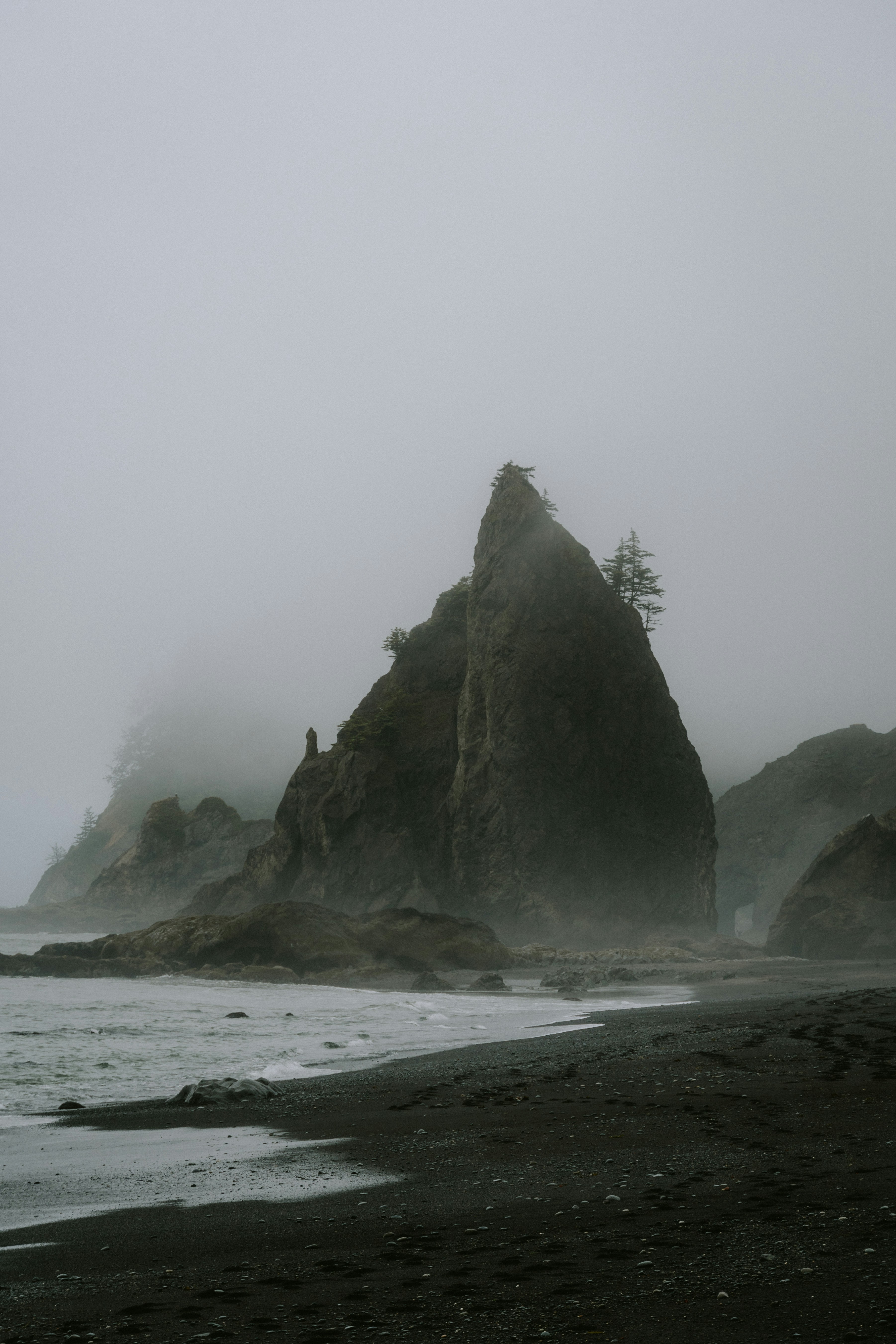 Foggy Beach Image